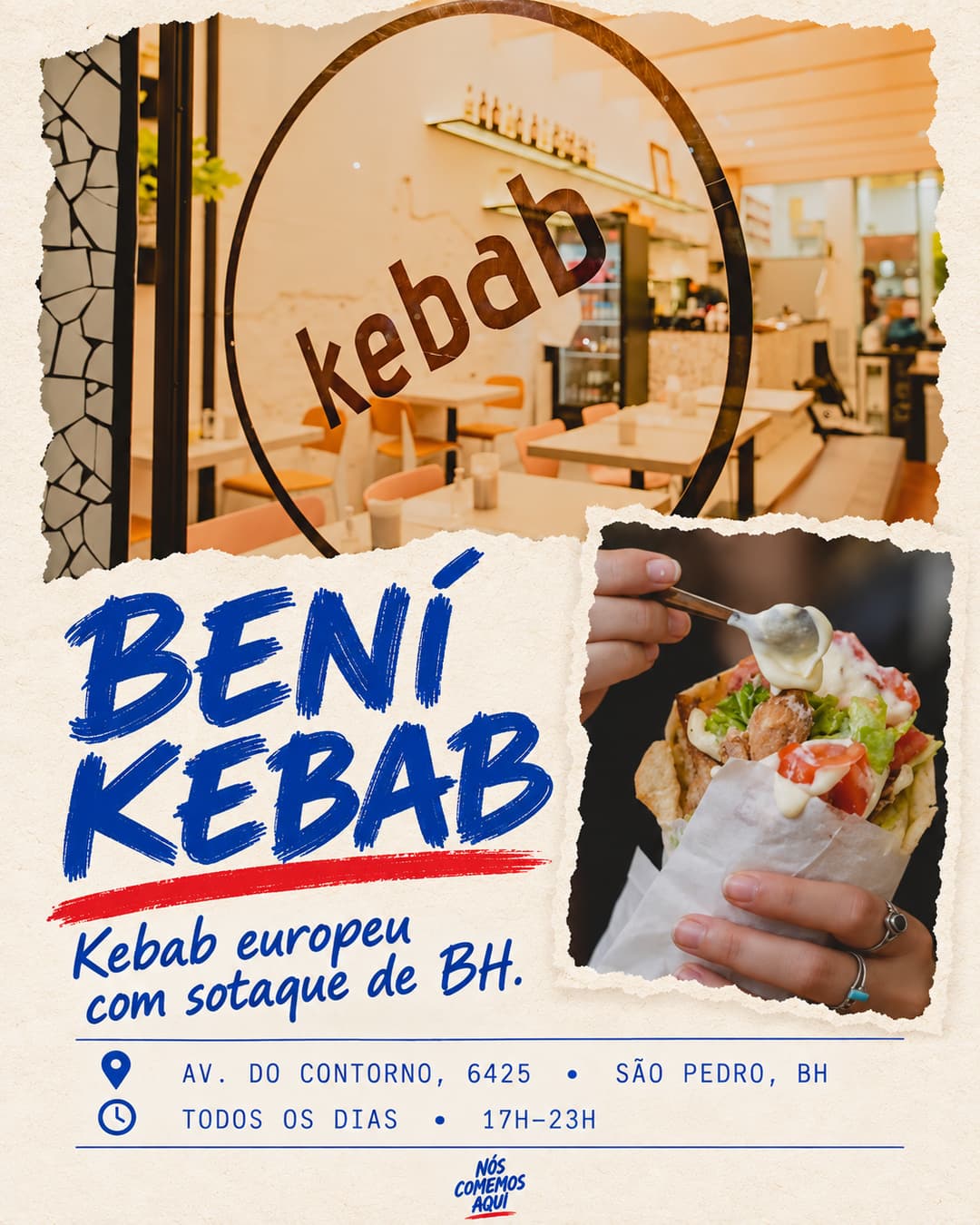 bení kebab em Belo Horizonte